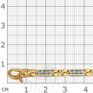 цепь серебро 925 пробы с золочением (арт. 40.951)