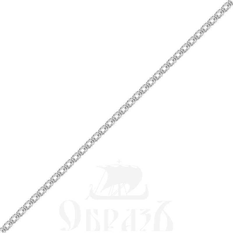 цепь плетение "тройной ромб" с алмазной огранкой серебро 925 пробы (арт. 9065060)